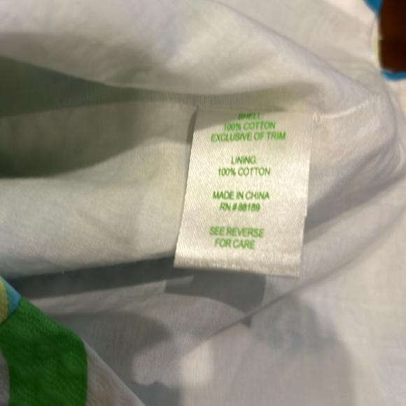 Lilly Pulitzer Janice Shift Mini Dress Crystal Coast Gold Brocade Trim size 12 - Picture 5 of 9